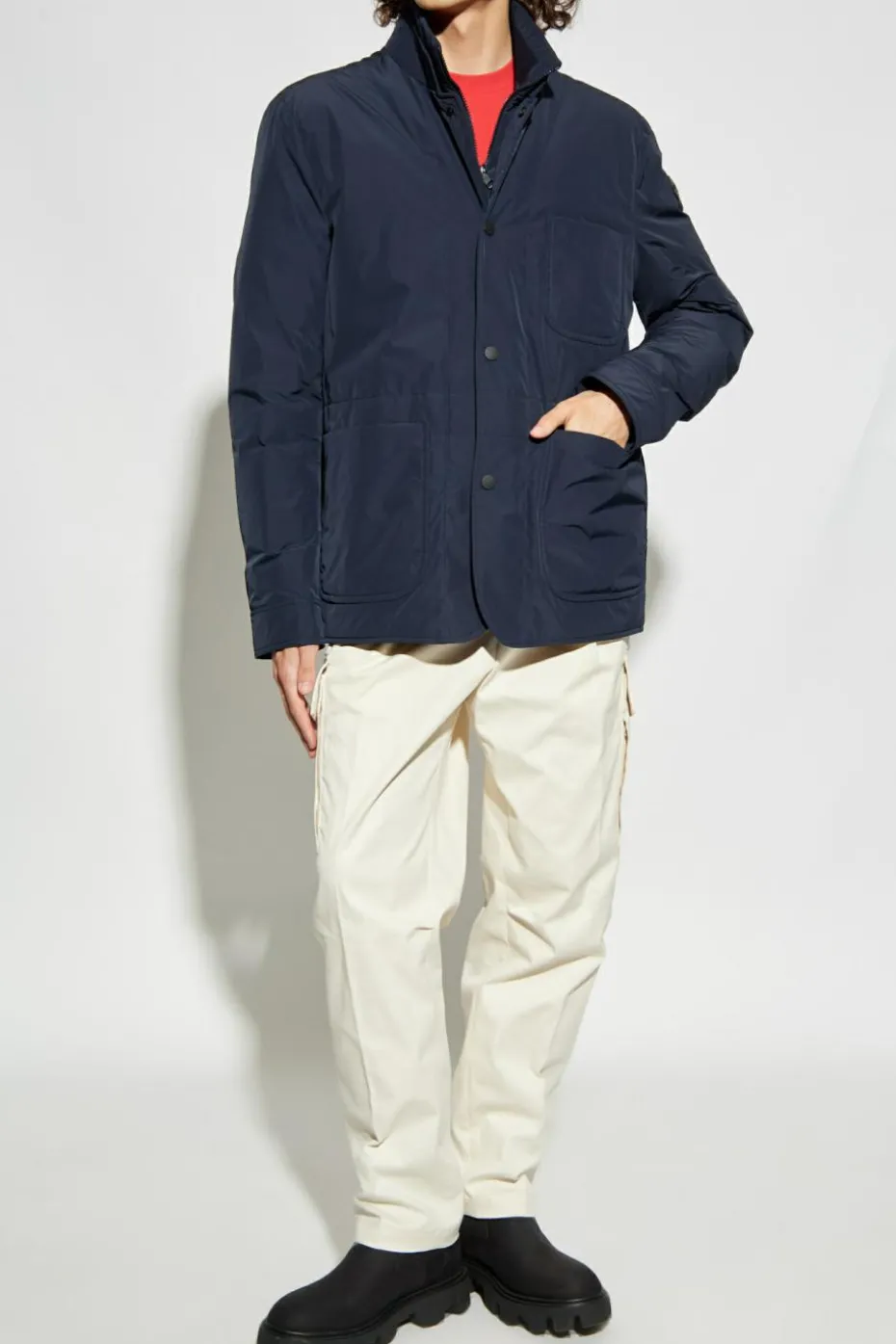 Moncler GRANATOWY Kurtka `Brieuc`