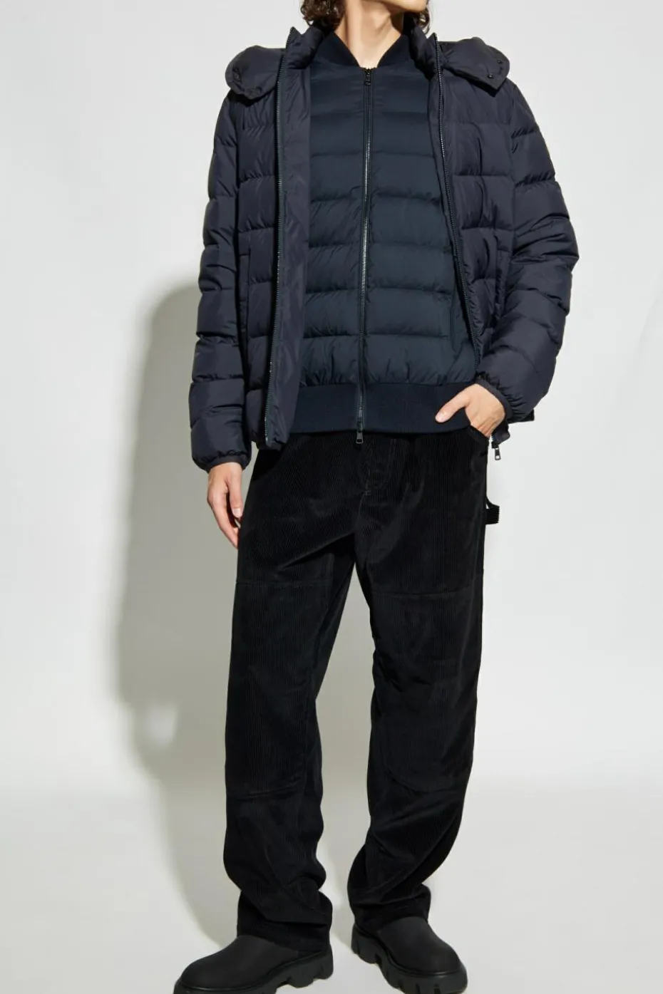 Moncler GRANATOWY Kurtka puchowa `Montbrocq`