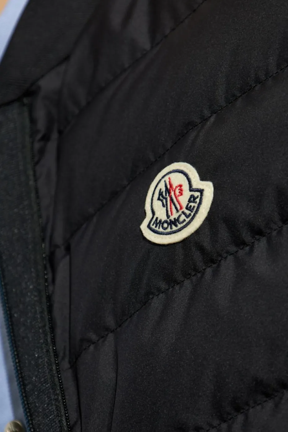 Moncler GRANATOWY Kurtka `Sarrans`