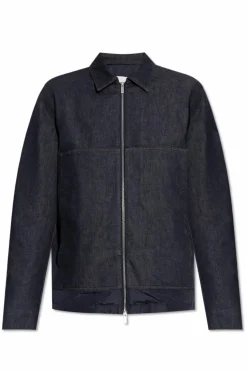 Moncler GRANATOWY Kurtka jeansowa