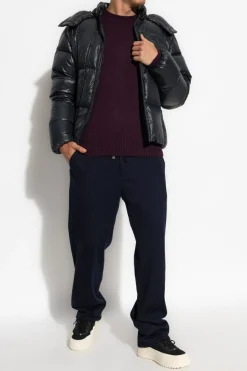 Moncler GRANATOWY Kurtka puchowa `Serfano`