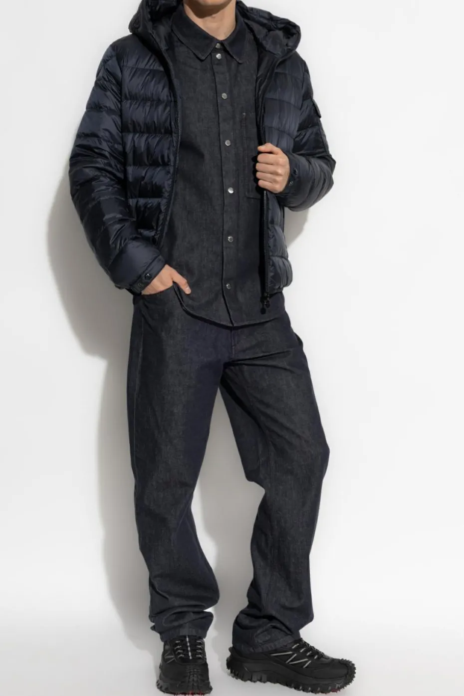 Moncler GRANATOWY Kurtka puchowa `Najan`