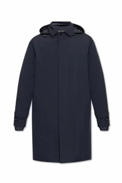 Moncler GRANATOWY Płaszcz `Larezila`