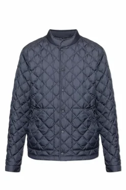 Moncler GRANATOWY Pikowana kurtka `Oise`