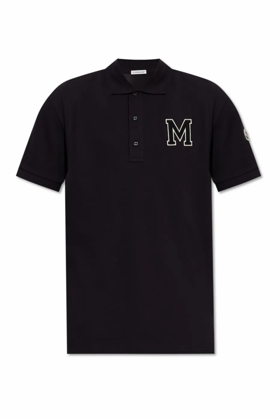 Moncler GRANATOWY Polo z logo