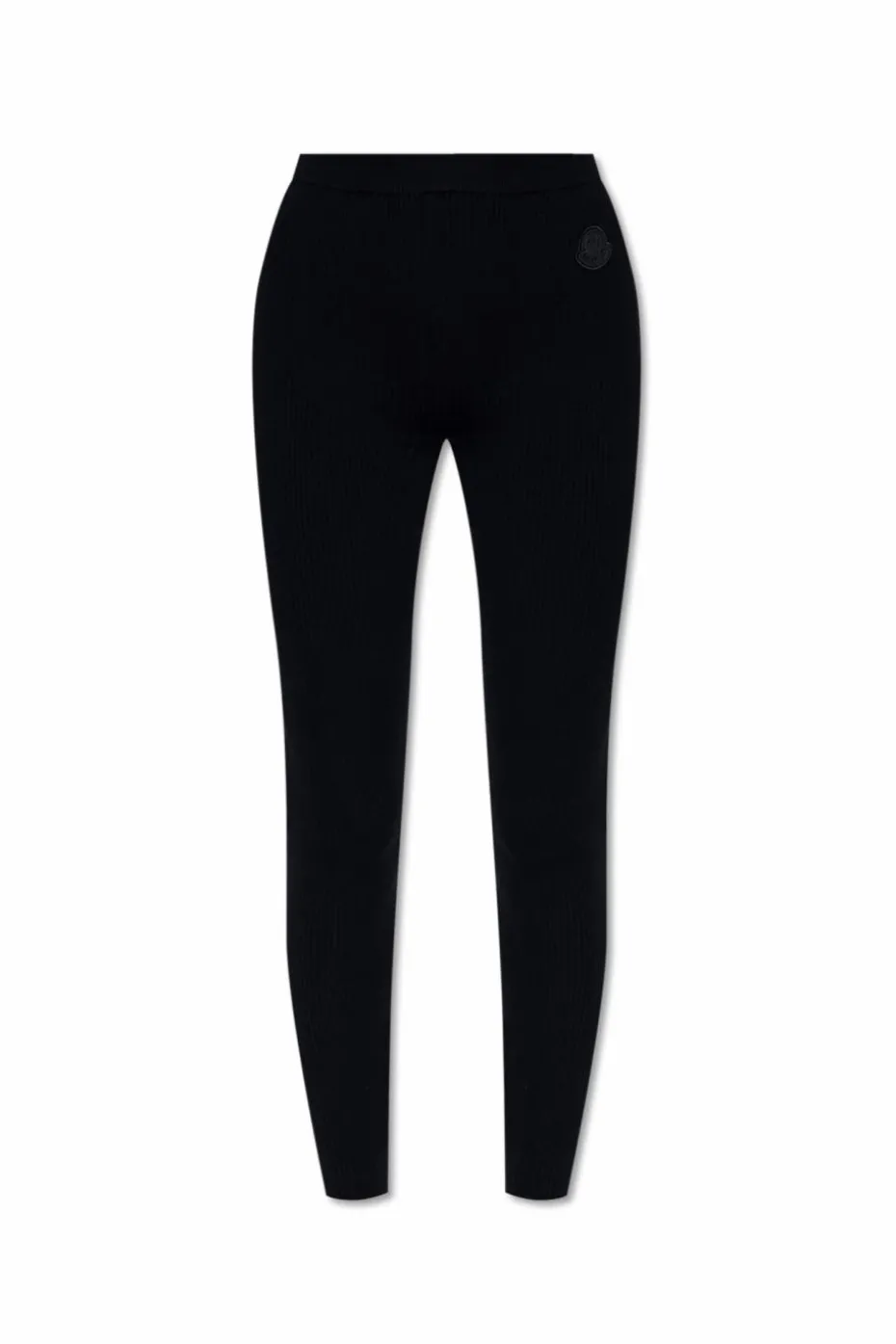 Moncler GRANATOWY Prążkowane legginsy