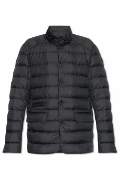 Moncler GRANATOWY Puchowa kurtka `Carrelet`