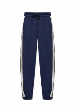 Moncler GRANATOWY Spodnie z lampasami