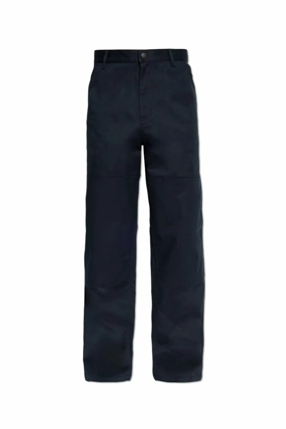 Moncler GRANATOWY Spodnie z logo