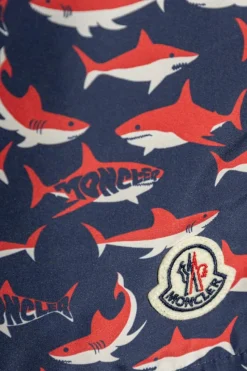 Moncler GRANATOWY Szorty kąpielowe