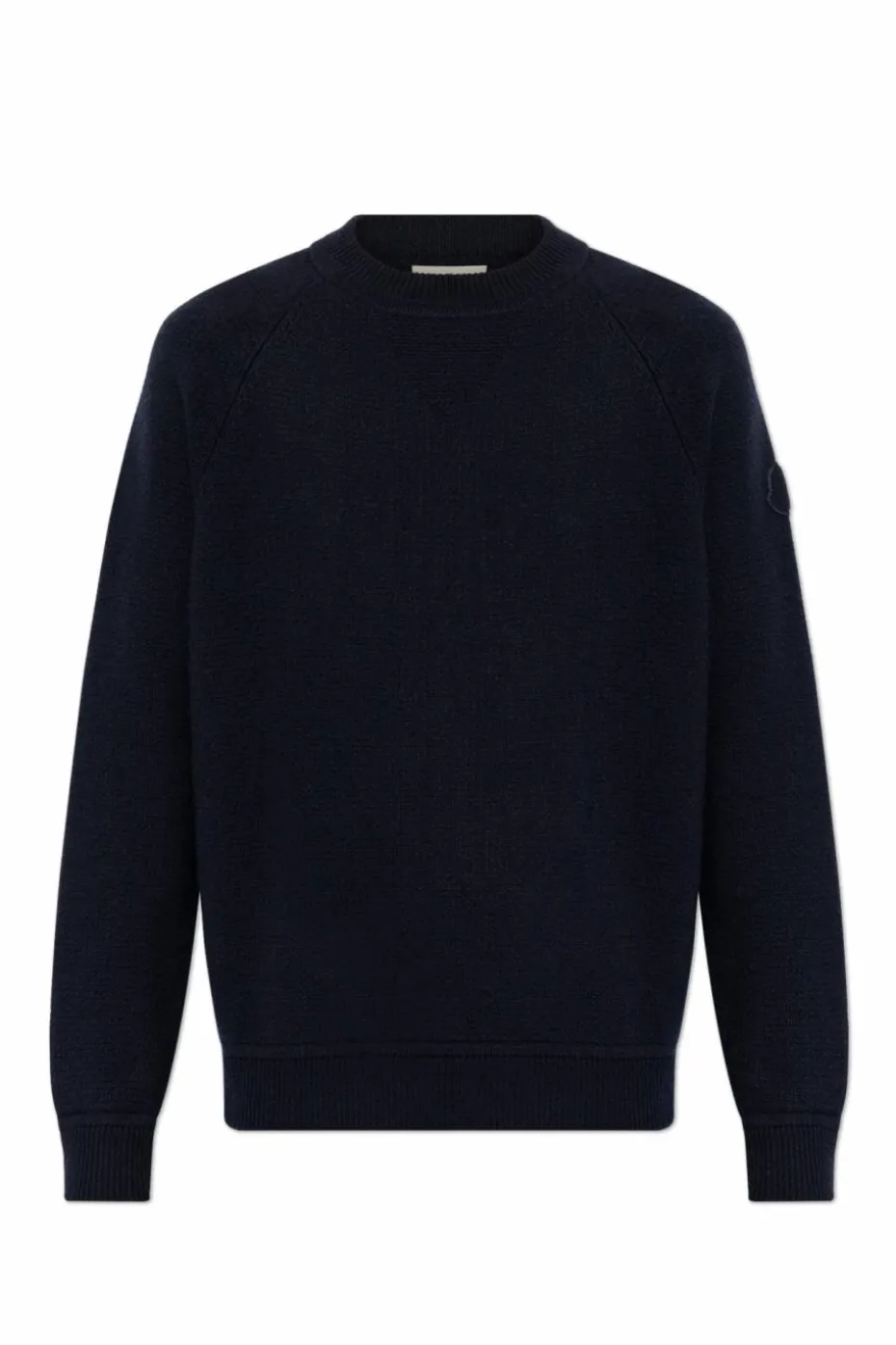 Moncler GRANATOWY Wełniany sweter