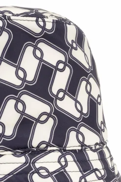 Moncler GRANATOWY Wzorzysty kapelusz
