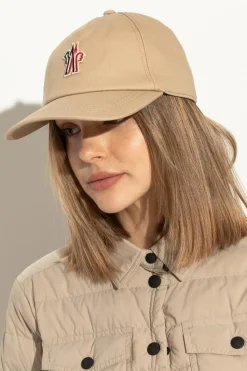 Moncler Grenoble beżowy Czapka z daszkiem