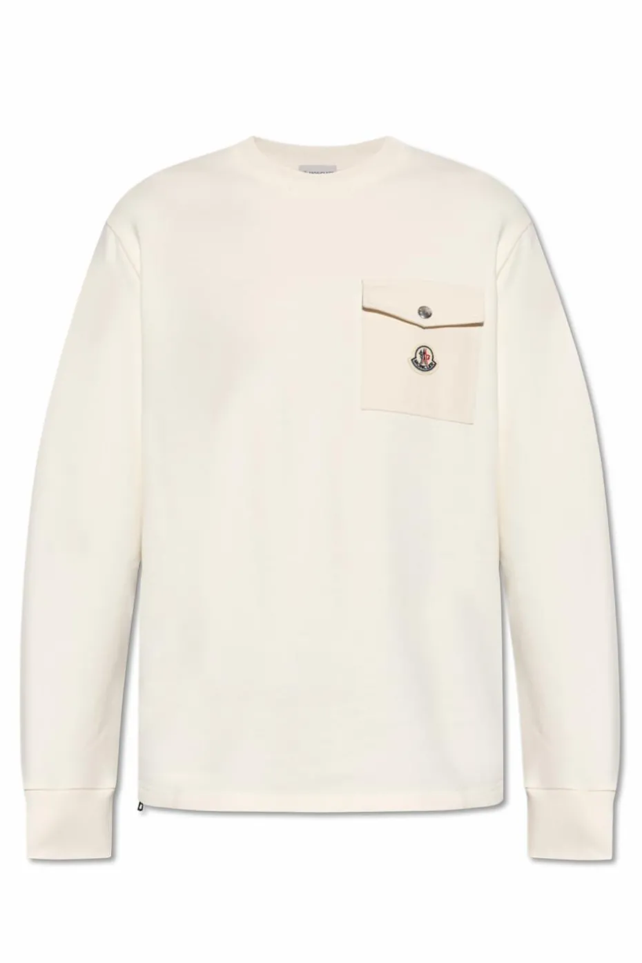 Moncler kremowy Bluza z kieszenią