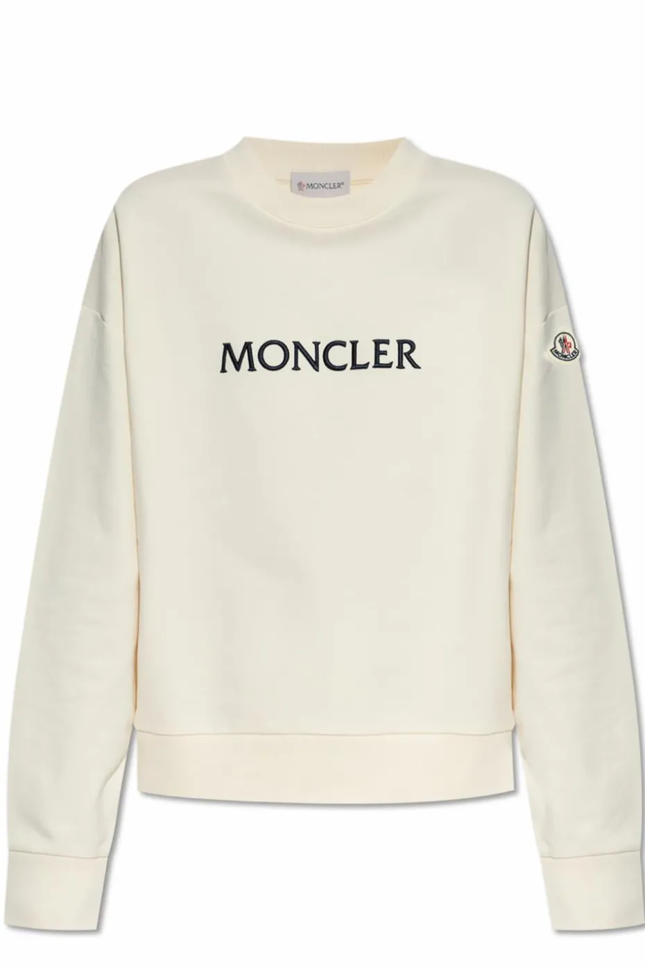 Moncler kremowy Bluza z logo
