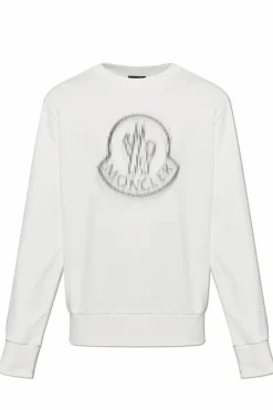 Moncler kremowy Bluza z logo