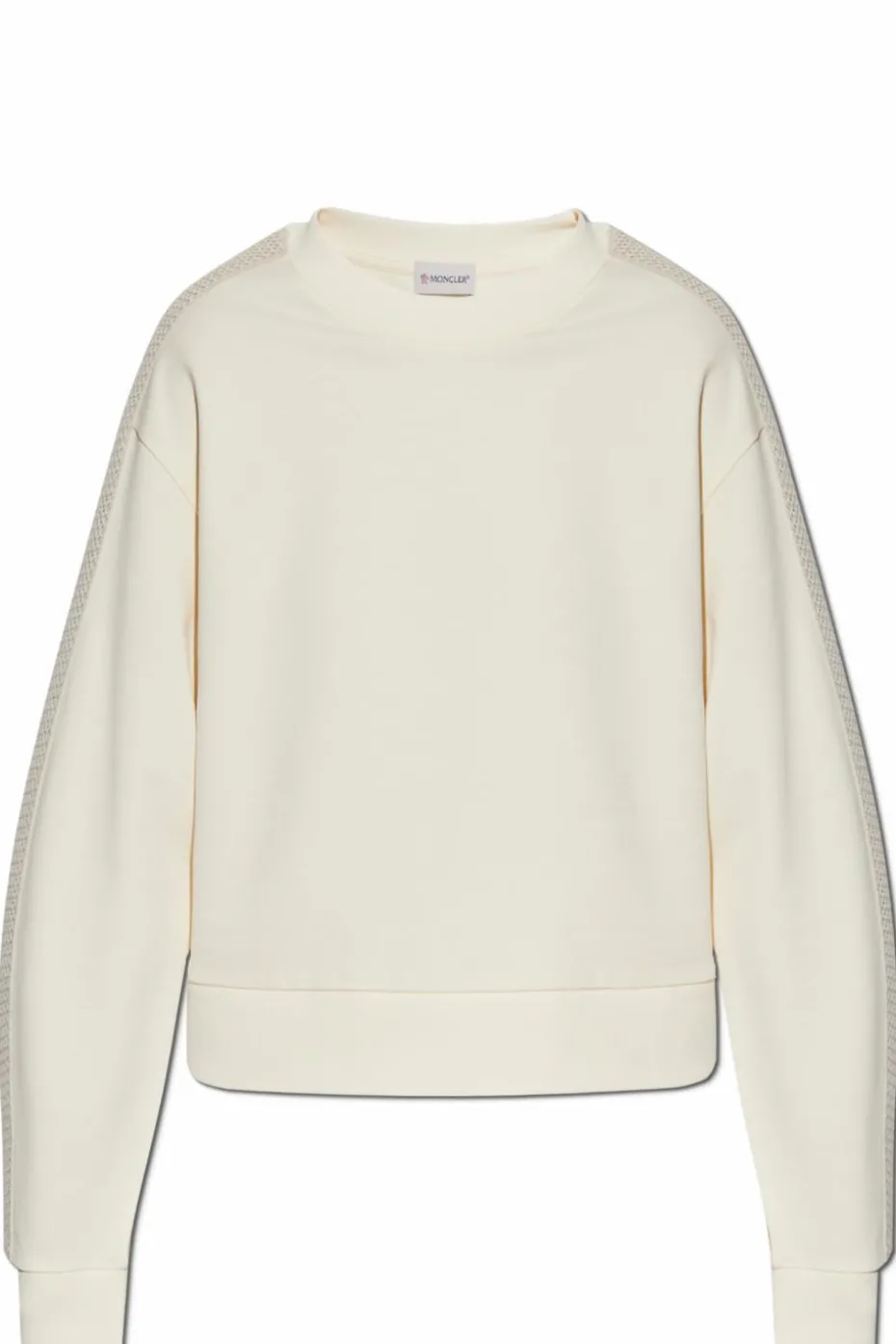 Moncler kremowy Bluza ze wstawką
