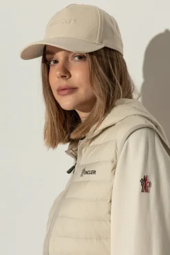 Moncler kremowy Czapka z daszkiem