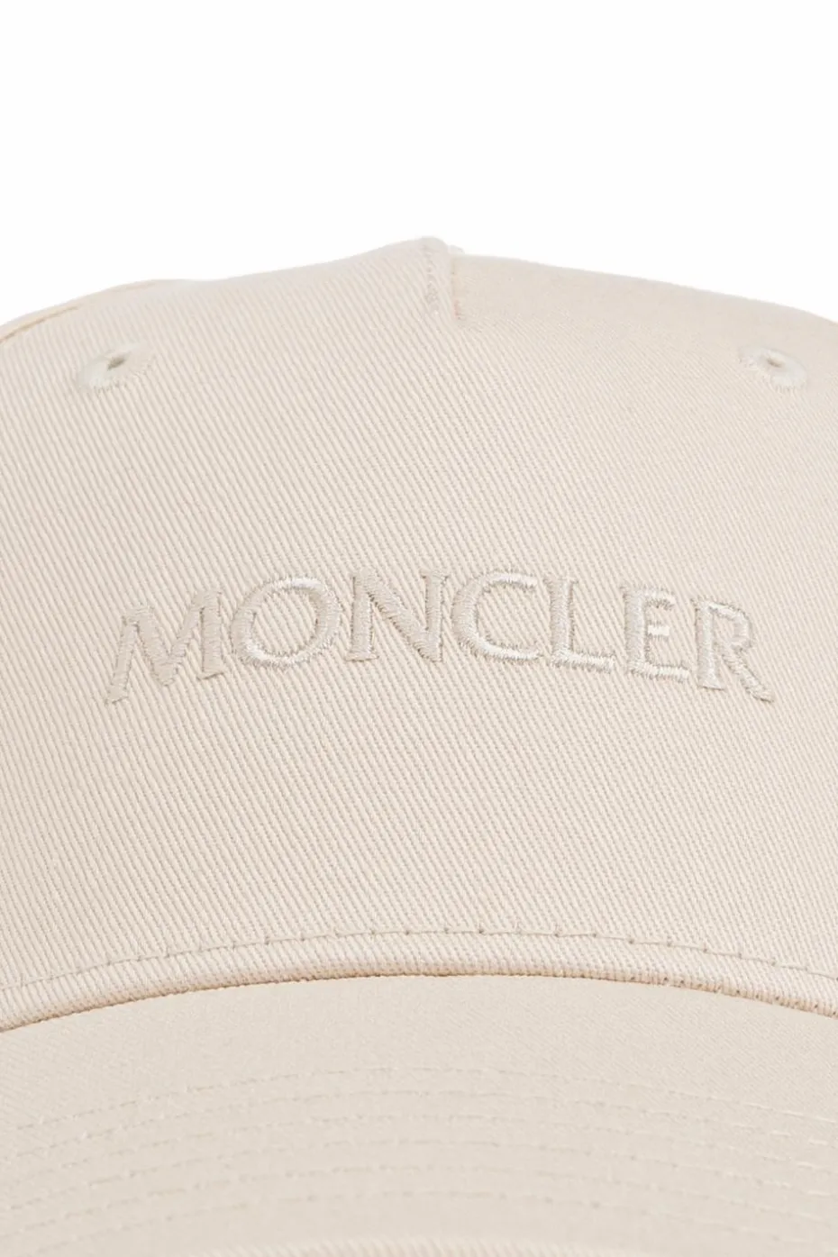 Moncler kremowy Czapka z daszkiem