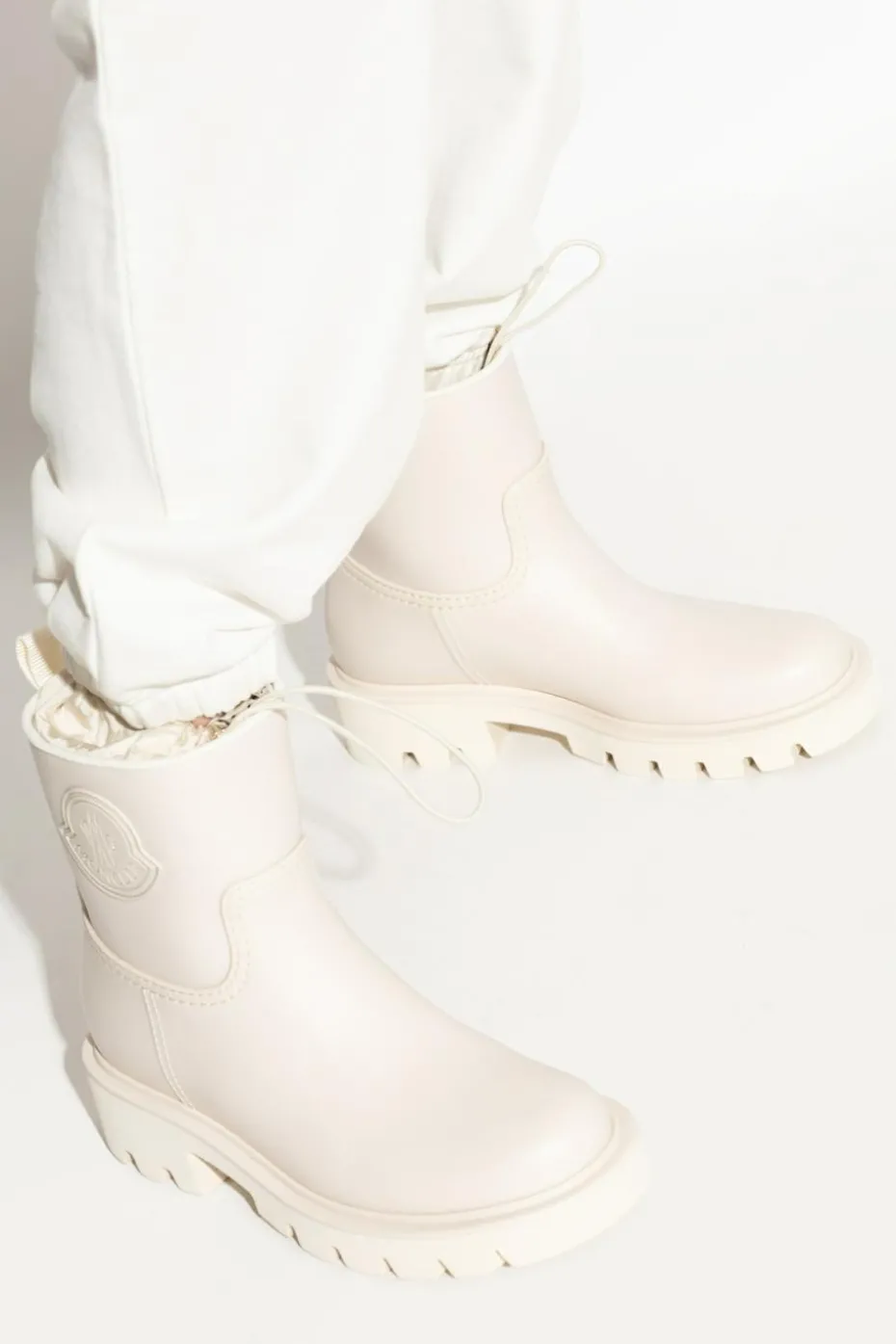 Moncler kremowy Kalosze `Kickstreeam`