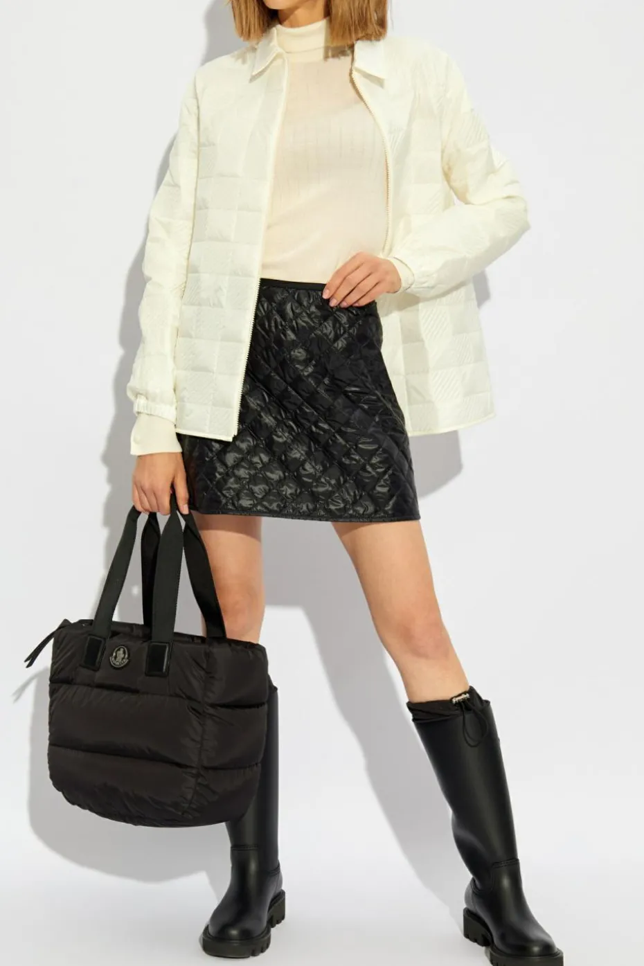 Moncler kremowy Kurtka `Camicia`