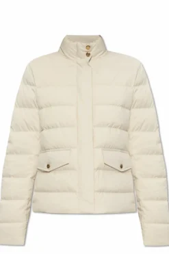 Moncler kremowy Kurtka puchowa `Bessettes`