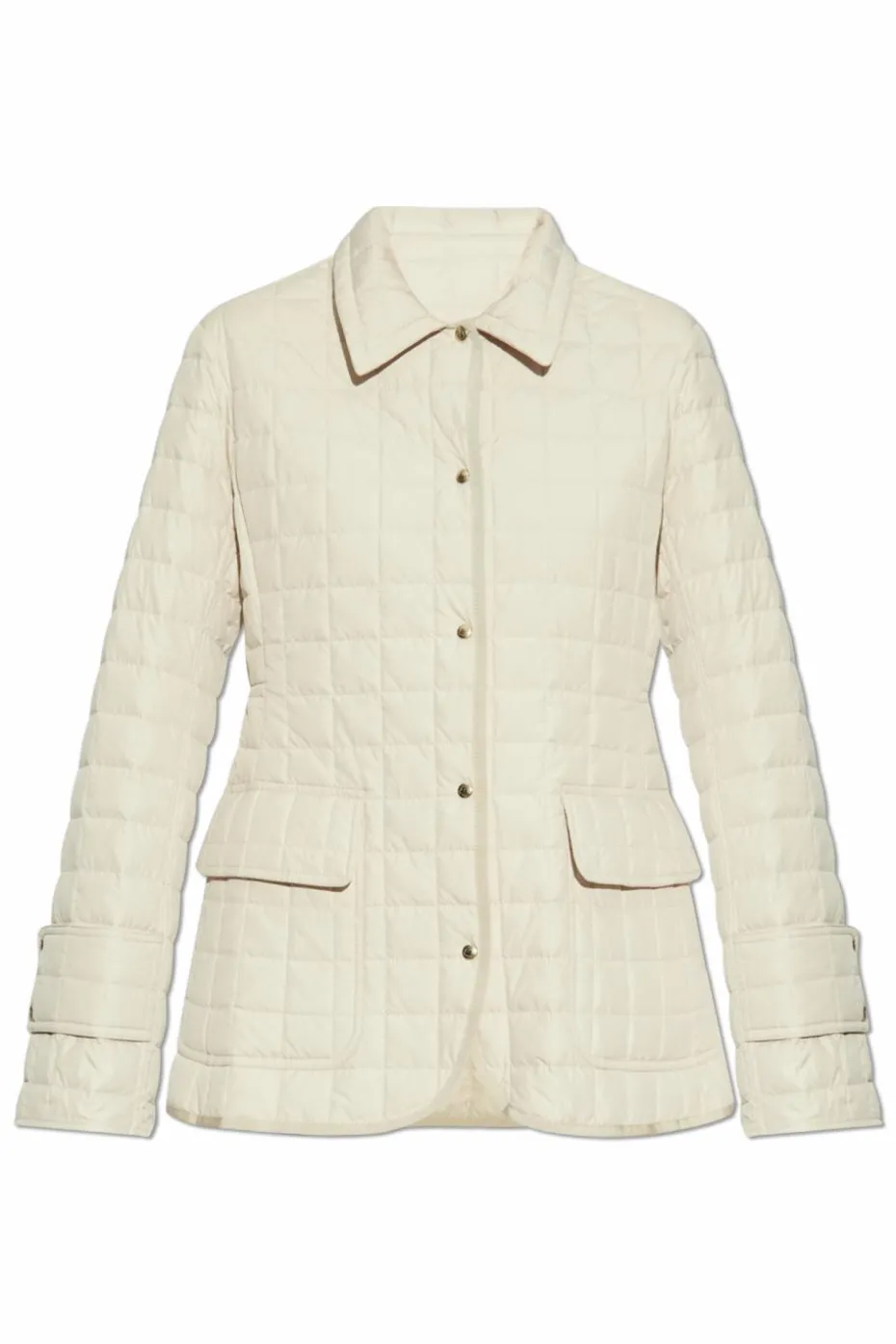 Moncler kremowy Pikowana kurtka `Epinal`