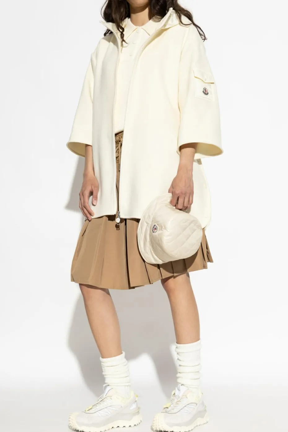 Moncler kremowy Poczno `Cape`