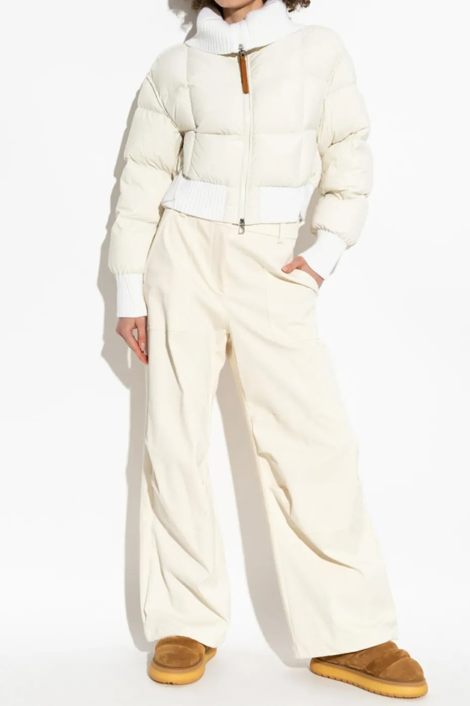 Moncler kremowy Puchowa kurtka ‘Jadeite’