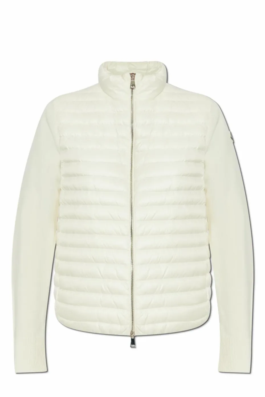 Moncler kremowy Puchowy kardigan