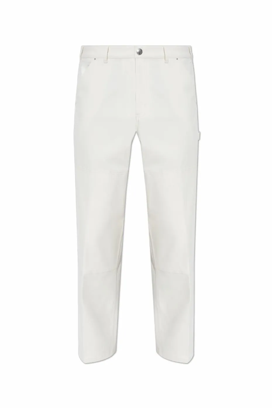 Moncler kremowy Spodnie z logo