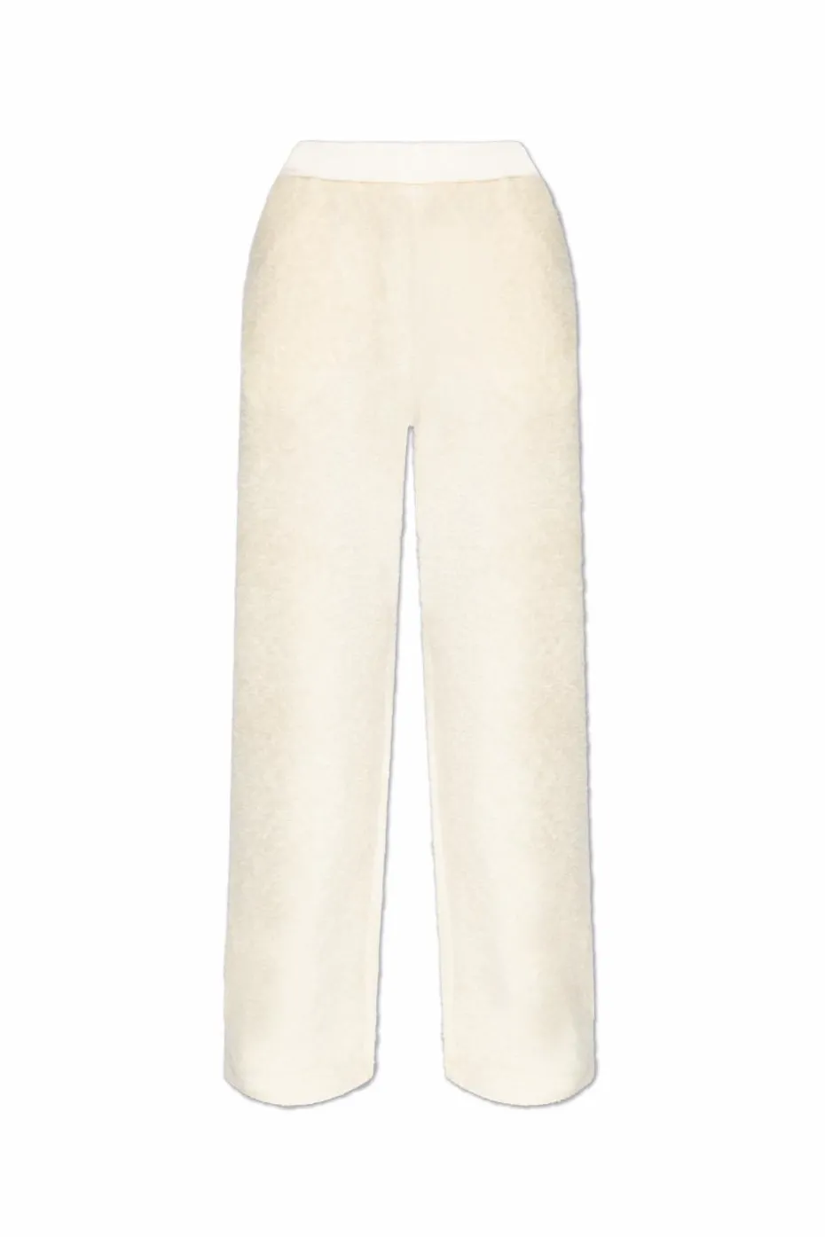 Moncler kremowy Spodnie z logo