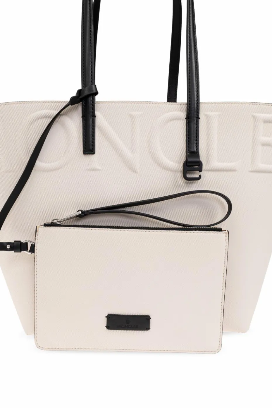 Moncler kremowy Torba `Very` typu `shopper`