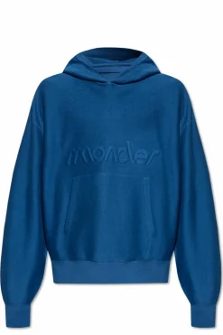 Moncler NIEBIESKI Bluza z kapturem