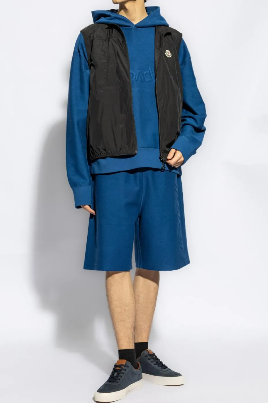 Moncler NIEBIESKI Bluza z kapturem