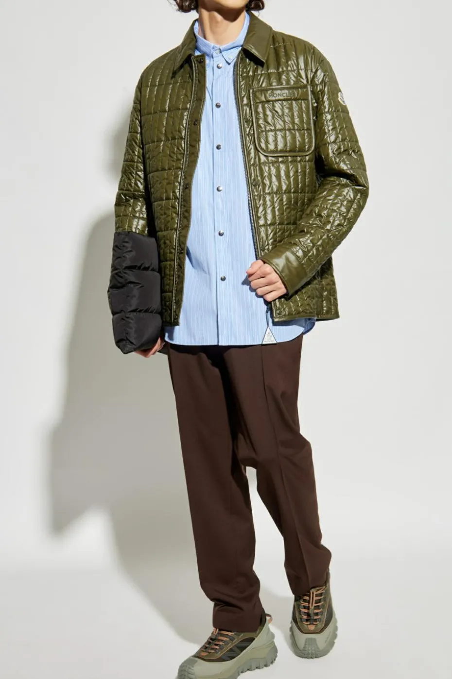 Moncler NIEBIESKI Kurtka `Camicia`