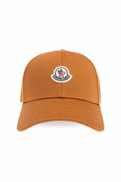 Moncler POMARAŃCZOWY Czapka z logo