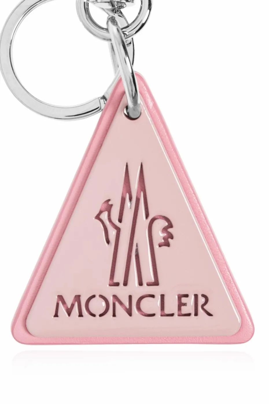 Moncler RÓŻOWY Brelok do kluczy z logo