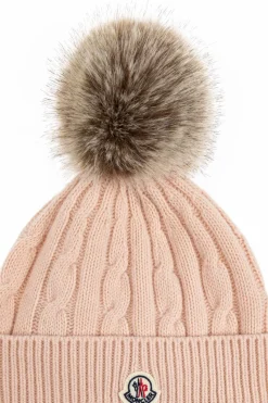 Moncler RÓŻOWY Czapka z pomponem