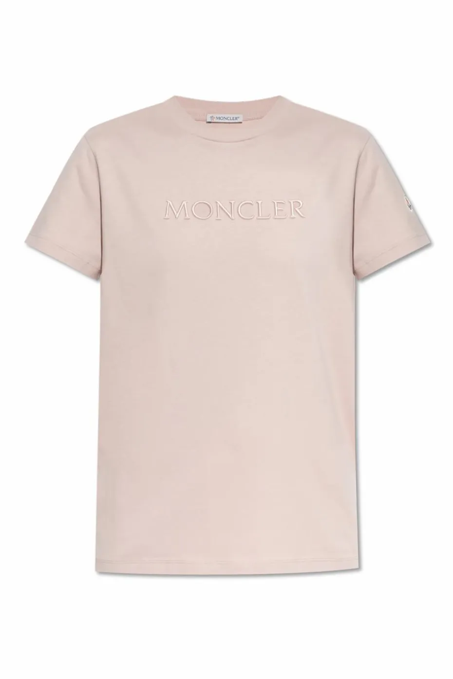 Moncler RÓŻOWY T-shirt z logo