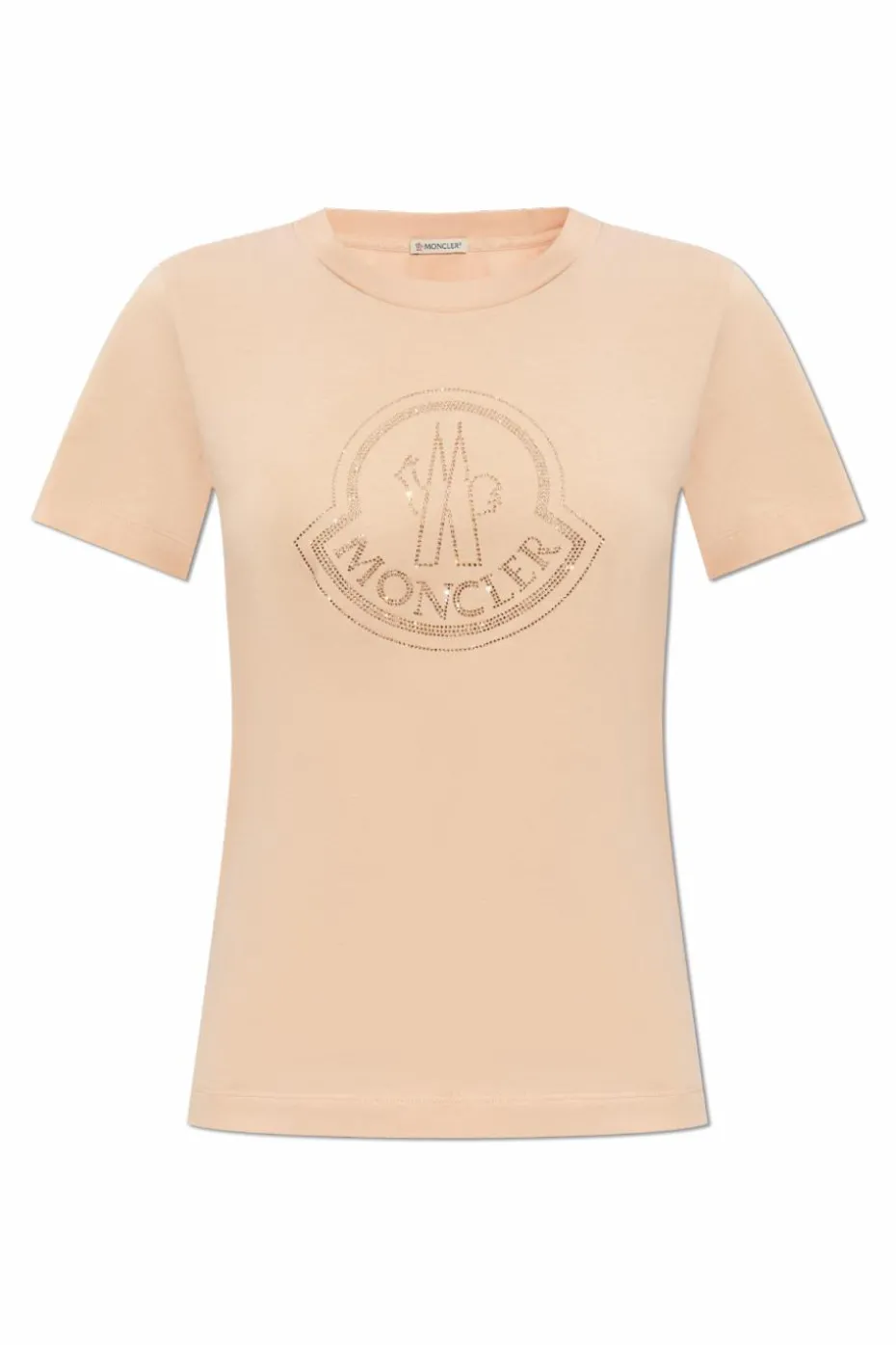 Moncler RÓŻOWY T-shirt z logo
