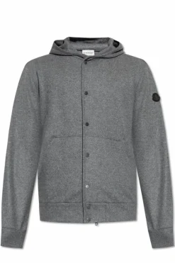 Moncler SZARY Bluza z kapturem `Felpa`