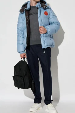 Moncler SZARY Sweter z logo