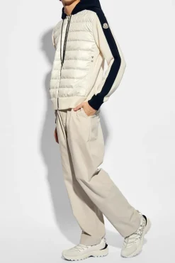 Moncler SZARY Sztruksowe spodnie