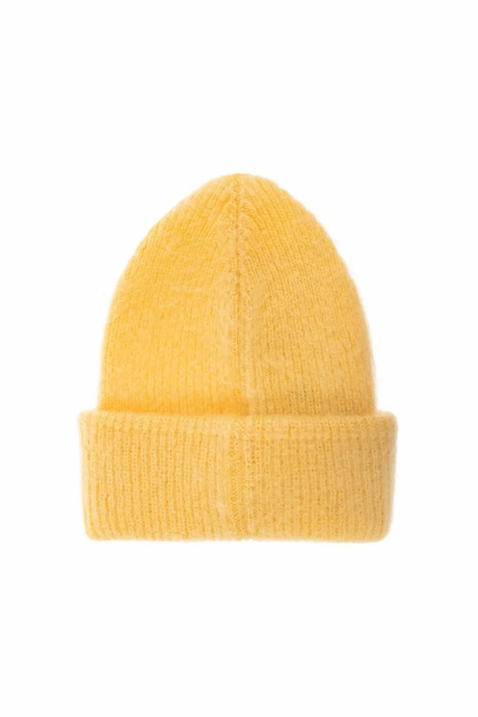 Moncler ŻÓŁTY Czapka z naszywką z logo