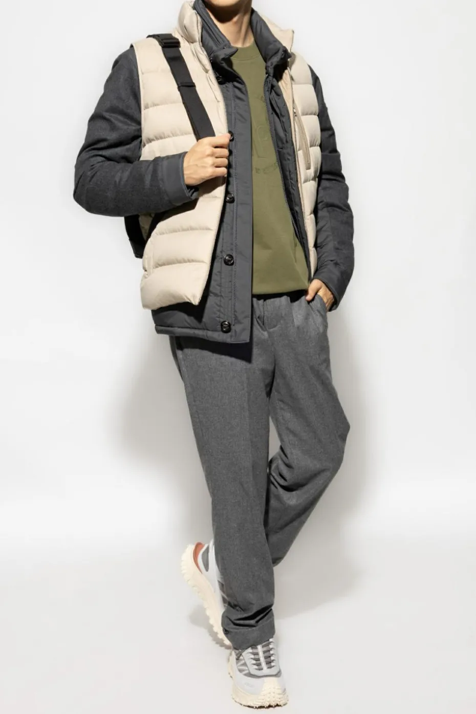 Moncler ZIELONY Bluza z logo