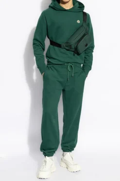 Moncler ZIELONY Bluza z logo