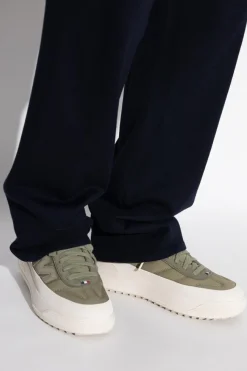 Moncler ZIELONY Buty sportowe z logo