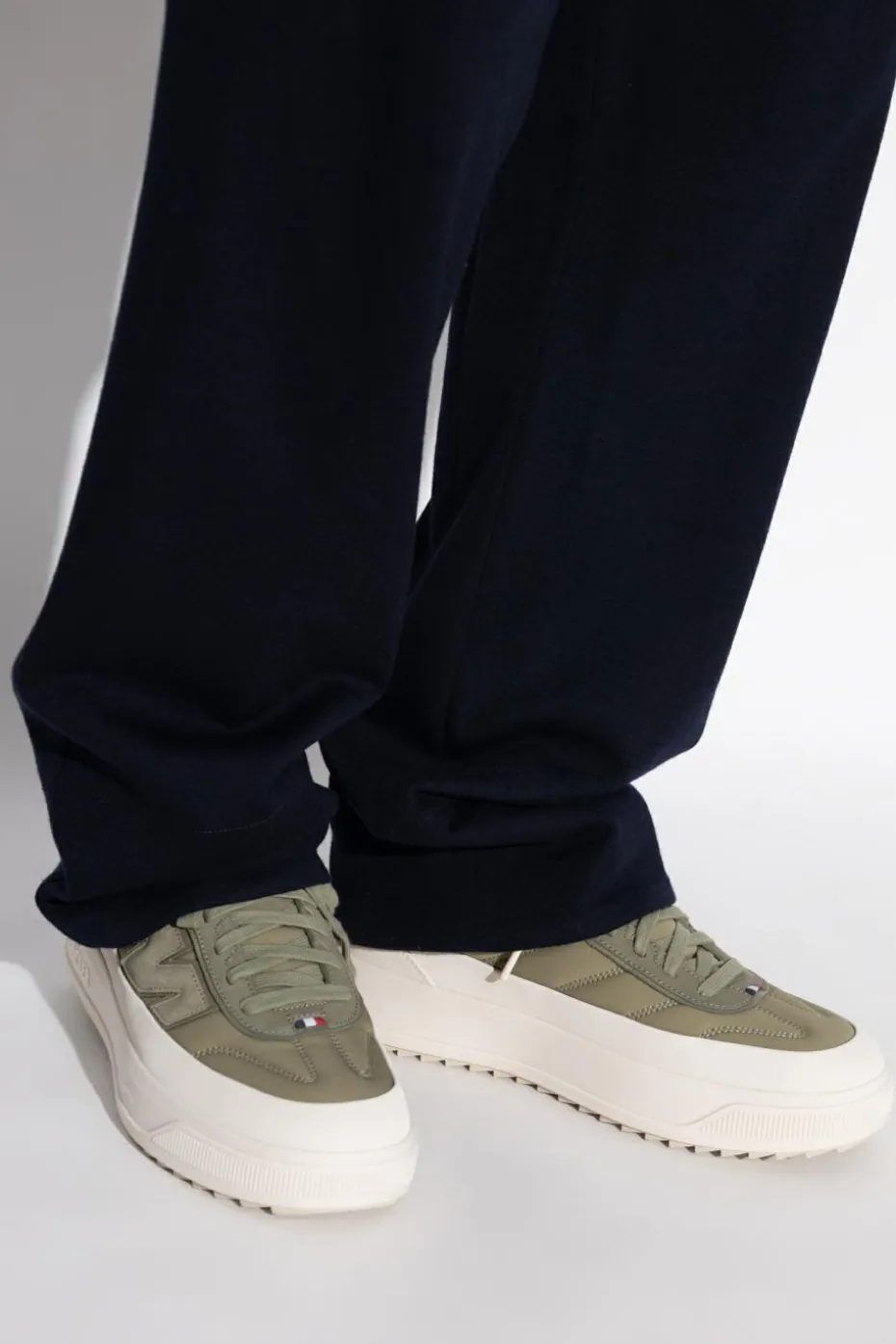 Moncler ZIELONY Buty sportowe z logo