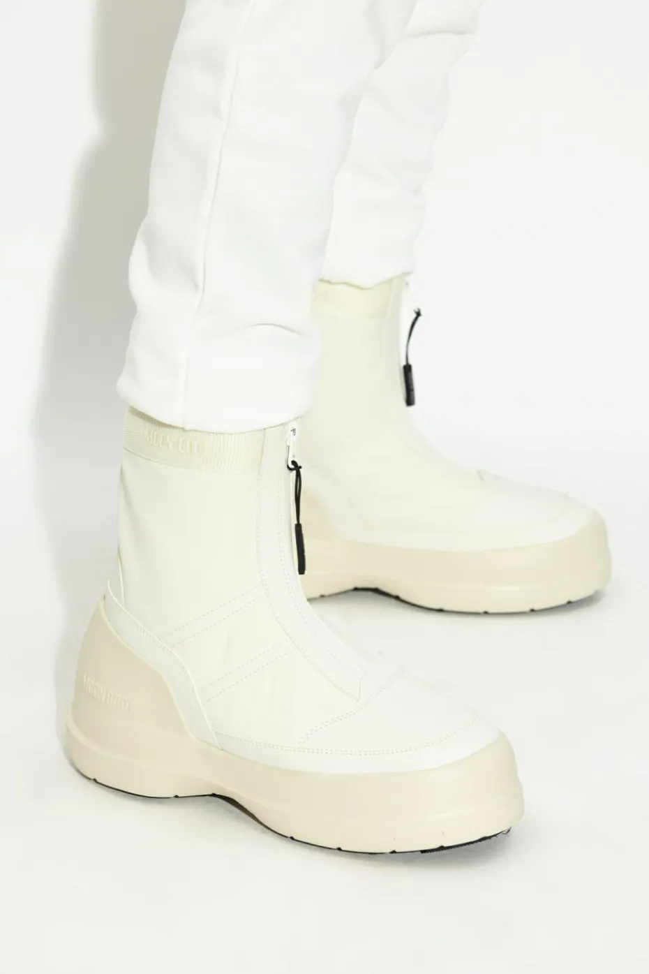 Moon Boot BIAŁY Śniegowce `MB Luna Zip`